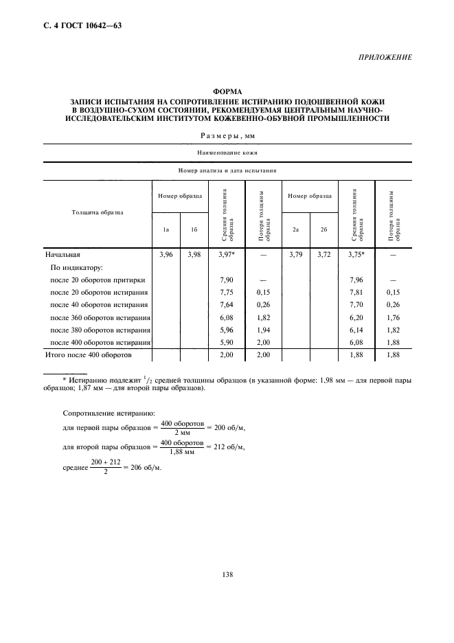 ГОСТ 10642-63,  4.