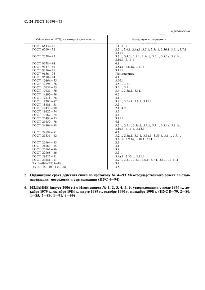 ГОСТ 10690-73,  25.