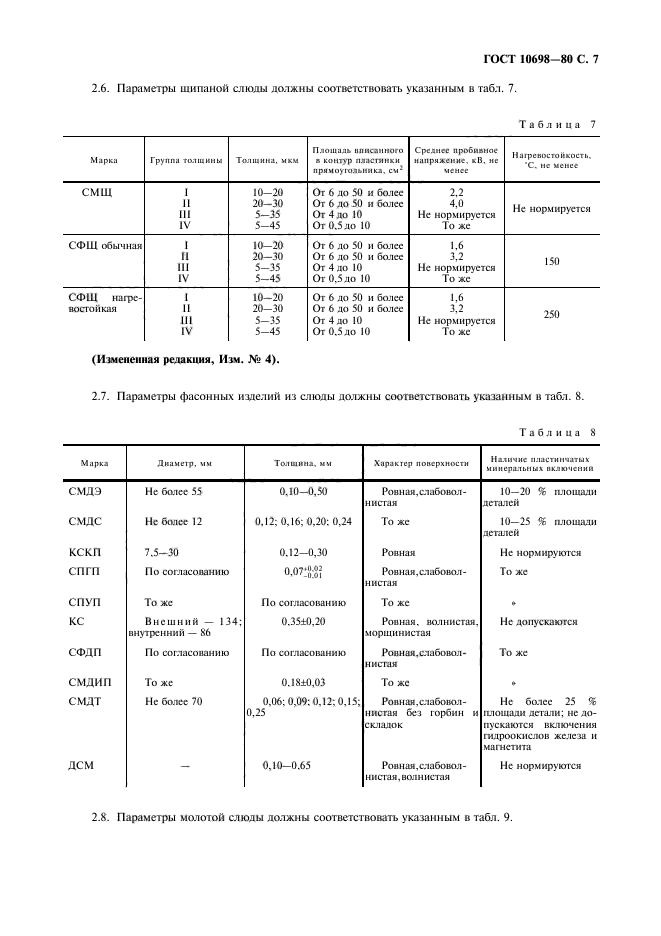 ГОСТ 10698-80,  8.