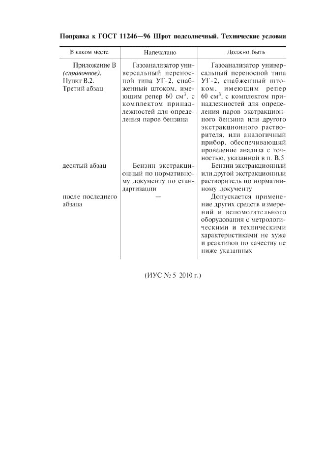 ГОСТ 11246-96,  5.