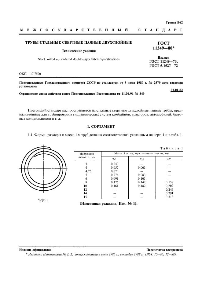 ГОСТ 11249-80,  1.