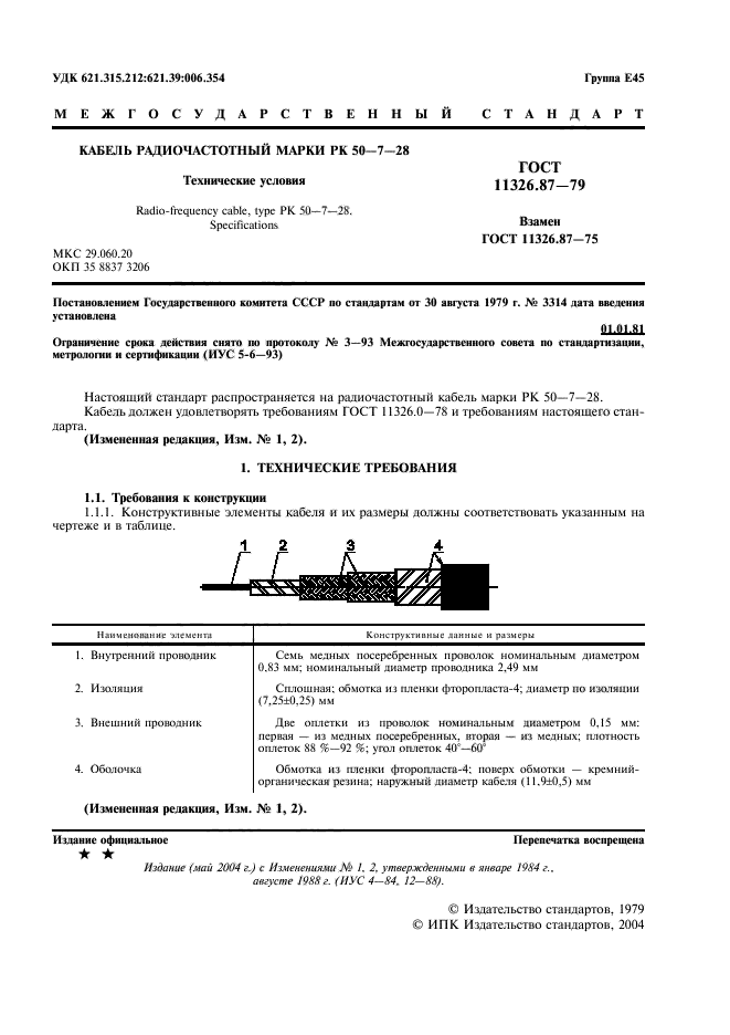 ГОСТ 11326.87-79,  2.