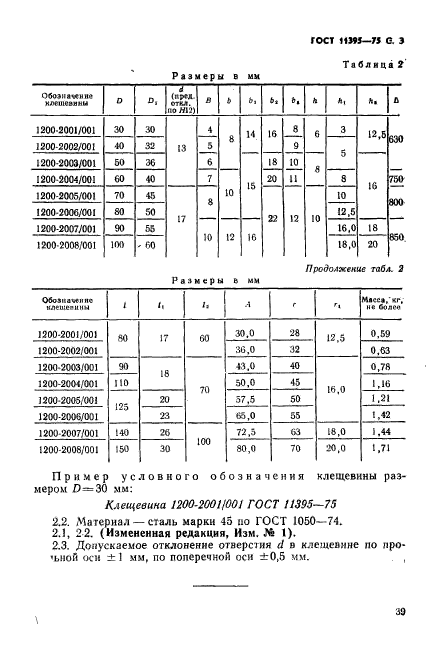 ГОСТ 11395-75,  3.