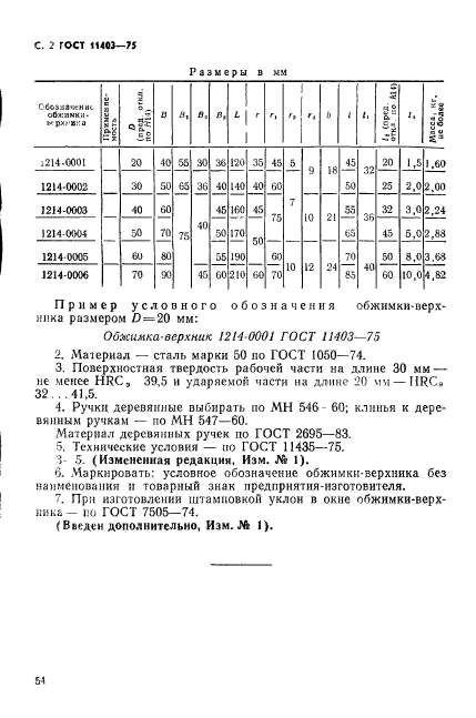 ГОСТ 11403-75,  2.