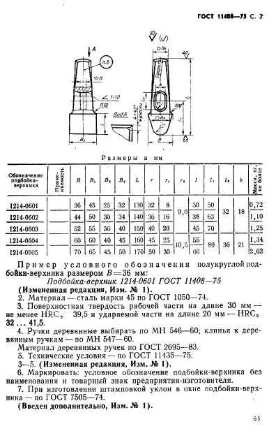 ГОСТ 11408-75,  2.