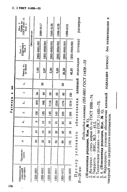 ГОСТ 11428-75,  2.