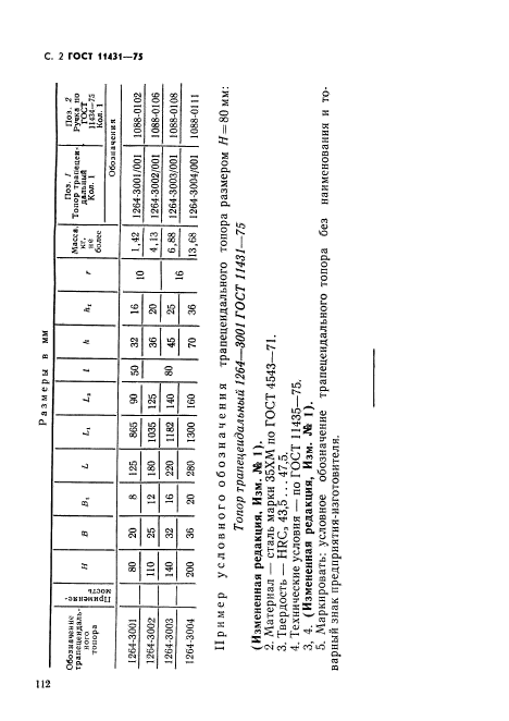  11431-75,  2.