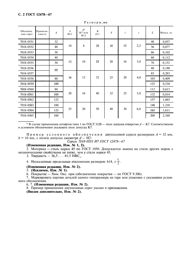 ГОСТ 12478-67,  3.