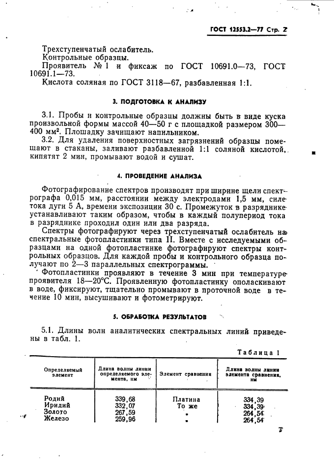 ГОСТ 12553.2-77,  2.