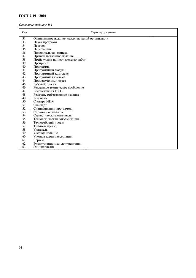 ГОСТ 7.19-2001,  56.