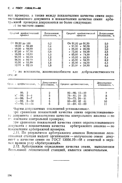 ГОСТ 13056.11-68,  4.