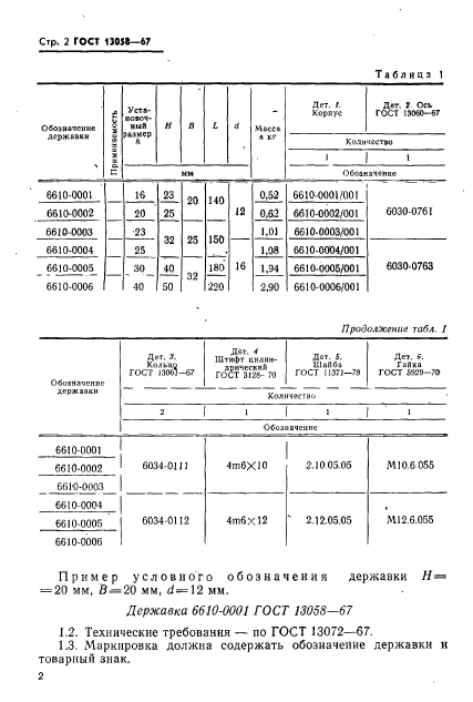 ГОСТ 13058-67,  3.