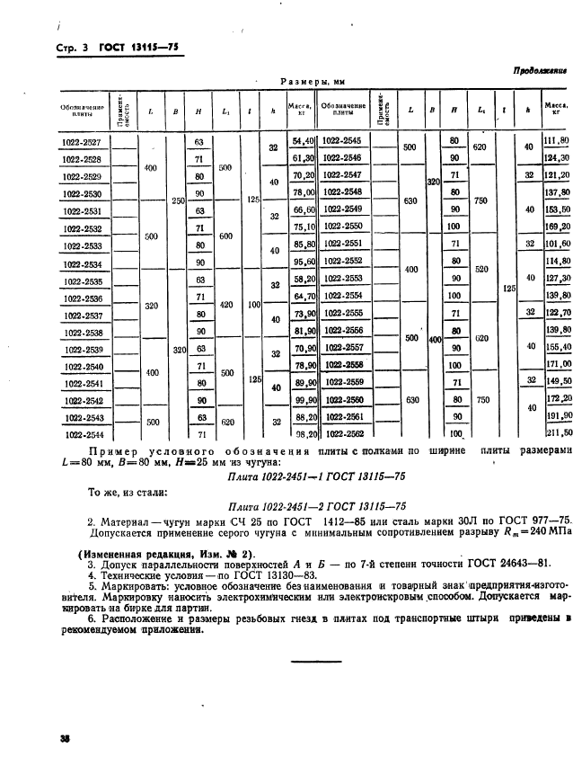 ГОСТ 13115-75,  3.