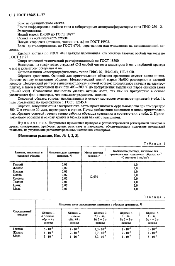 ГОСТ 12645.1-77,  3.