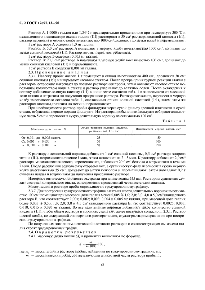 ГОСТ 12697.13-90,  2.