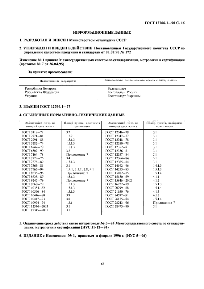 ГОСТ 12766.1-90,  16.