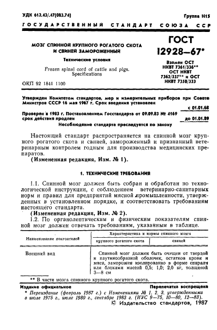 ГОСТ 12928-67,  2.