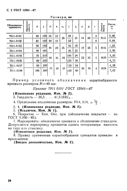 ГОСТ 12941-67,  2.