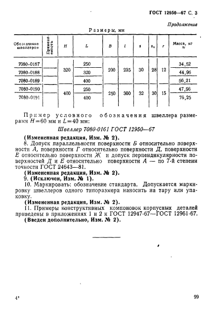 ГОСТ 12950-67,  3.