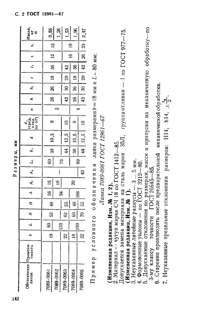 ГОСТ 12961-67,  2.