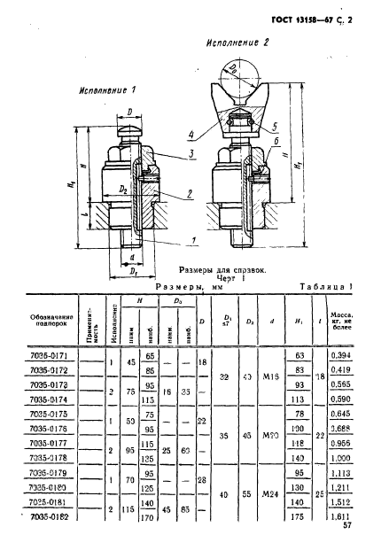 ГОСТ 13158-67,  2.