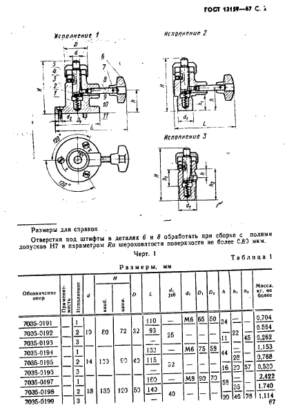 ГОСТ 13159-67,  2.