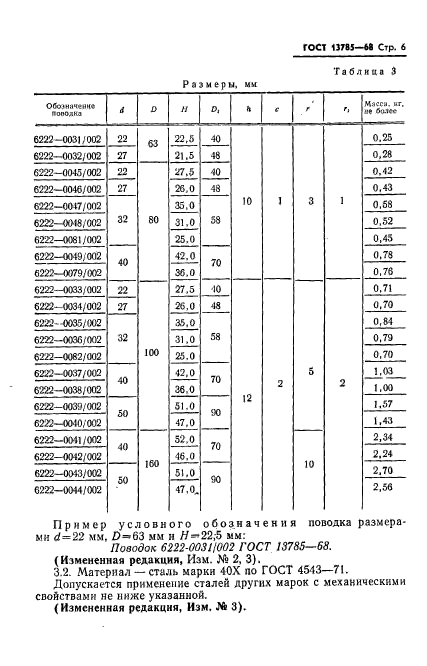 ГОСТ 13785-68,  7.