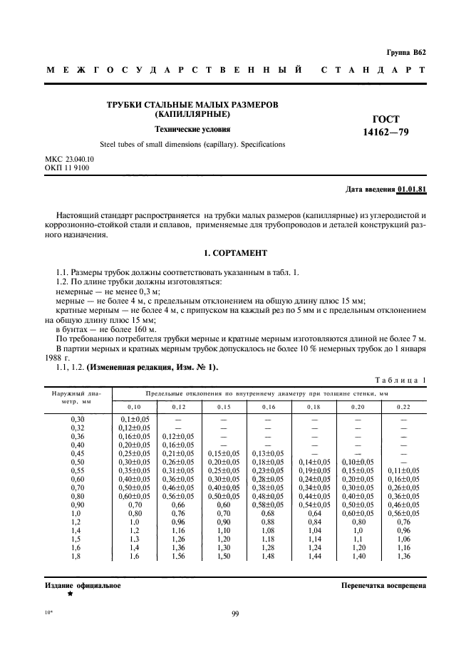 ГОСТ 14162-79,  1.