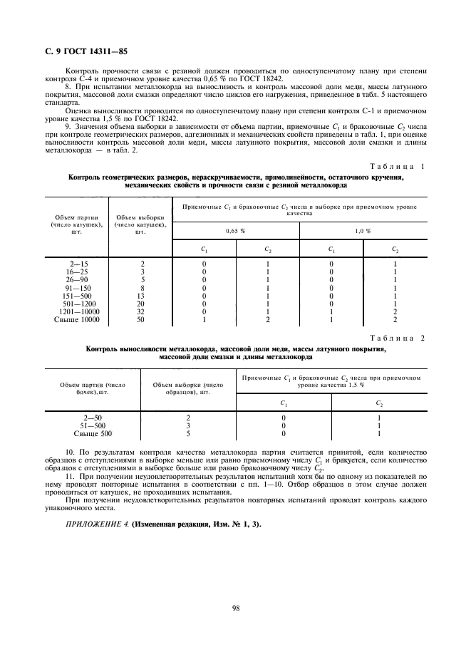 ГОСТ 14311-85,  9.