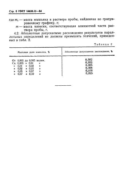 ГОСТ 14638.15-84,  8.