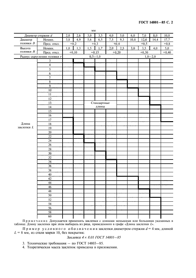 ГОСТ 14801-85,  3.