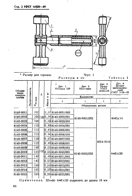 ГОСТ 14820-69,  2.