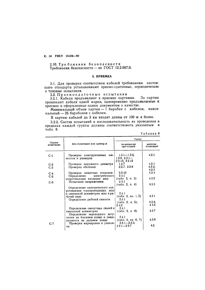 ГОСТ 15125-92,  15.