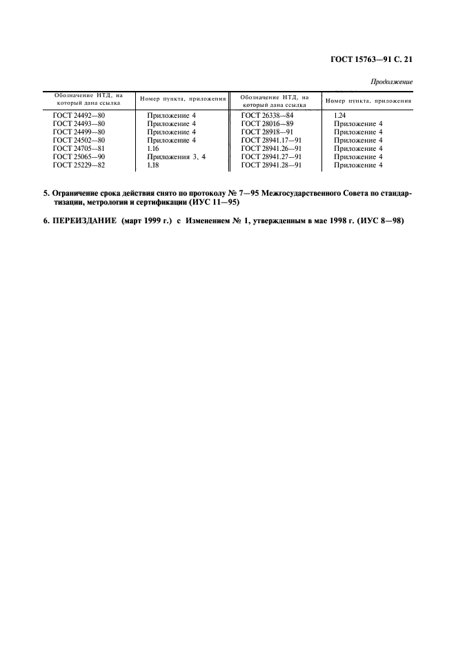 ГОСТ 15763-91,  22.