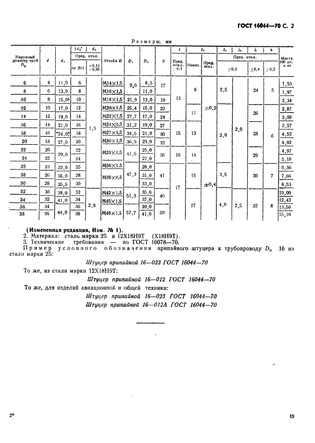 ГОСТ 16044-70,  2.