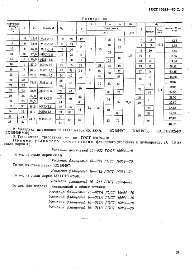 ГОСТ 16054-70,  2.