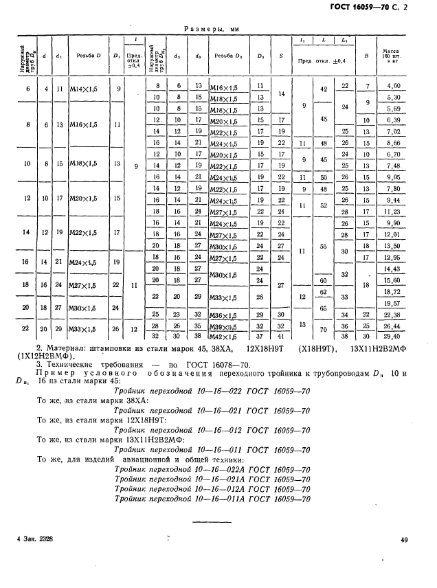 ГОСТ 16059-70,  2.