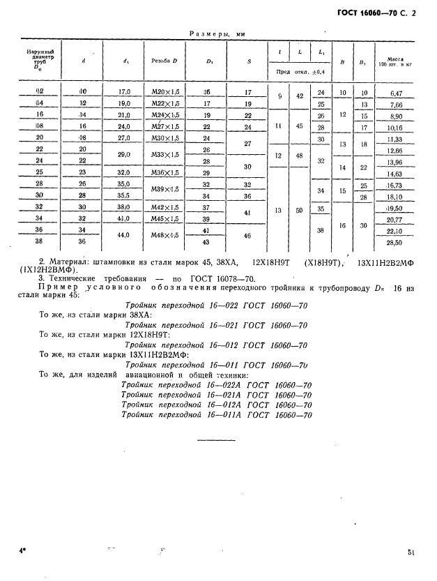 ГОСТ 16060-70,  2.