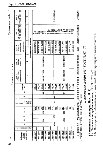 ГОСТ 16247-70,  7.