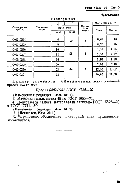 ГОСТ 16252-70,  2.