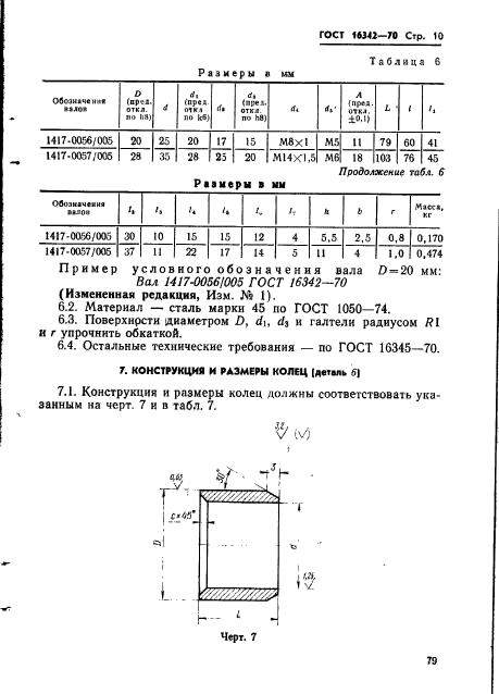 ГОСТ 16342-70,  10.