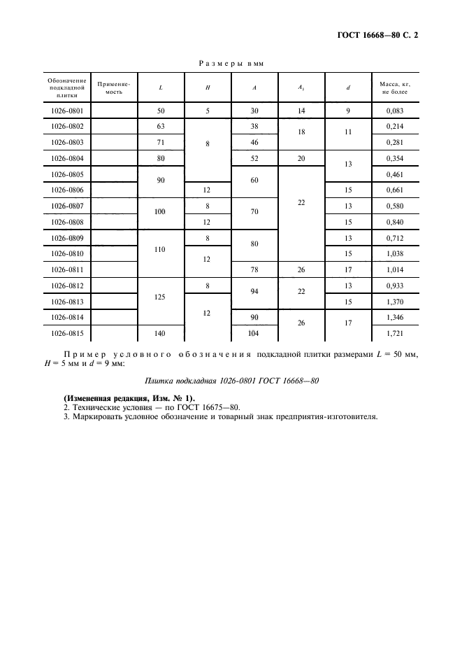 ГОСТ 16668-80,  3.