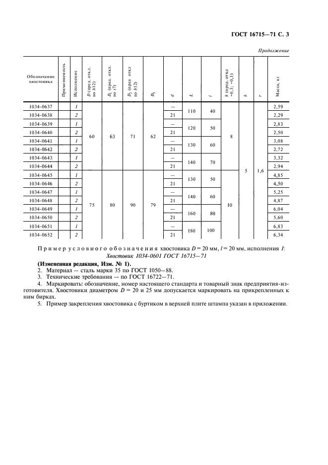 ГОСТ 16715-71,  4.