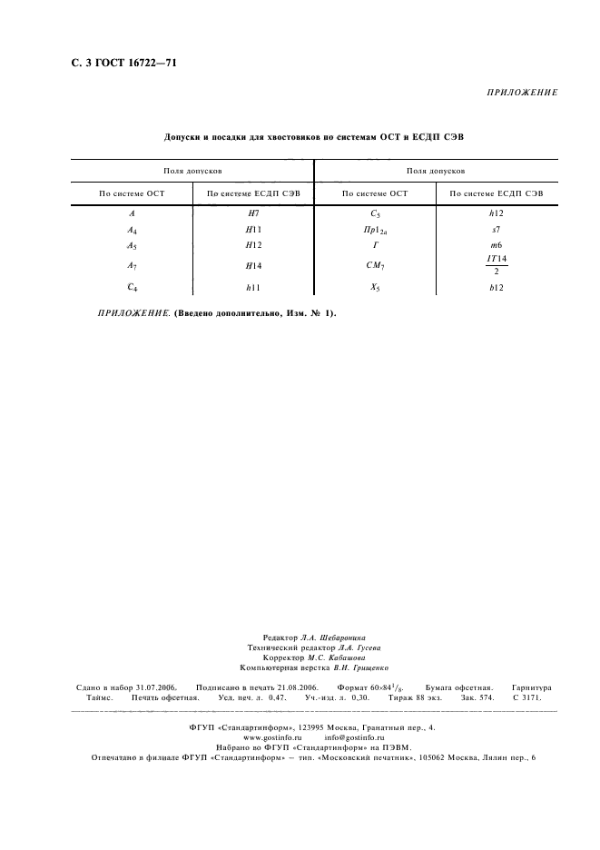 ГОСТ 16722-71,  4.