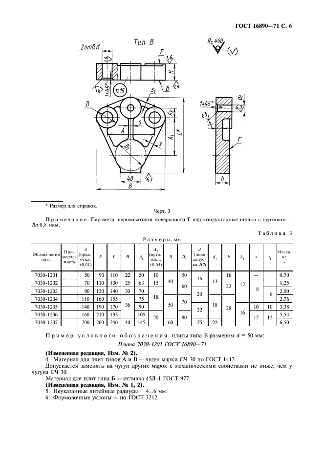 ГОСТ 16890-71,  7.