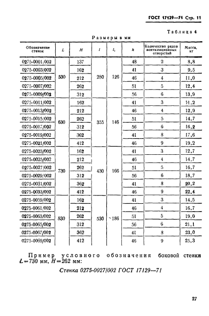 ГОСТ 17129-71,  11.