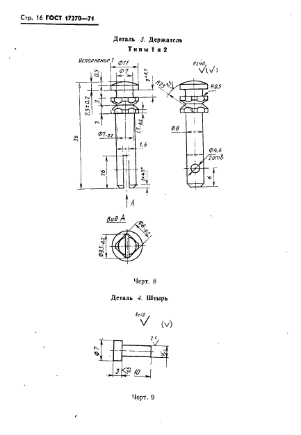 ГОСТ 17270-71,  17.