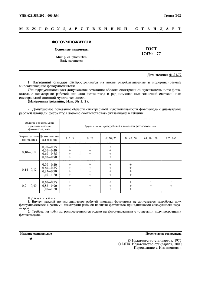 ГОСТ 17470-77,  2.