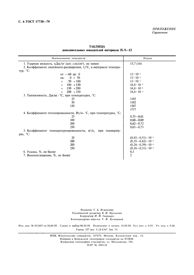 ГОСТ 17730-79,  7.