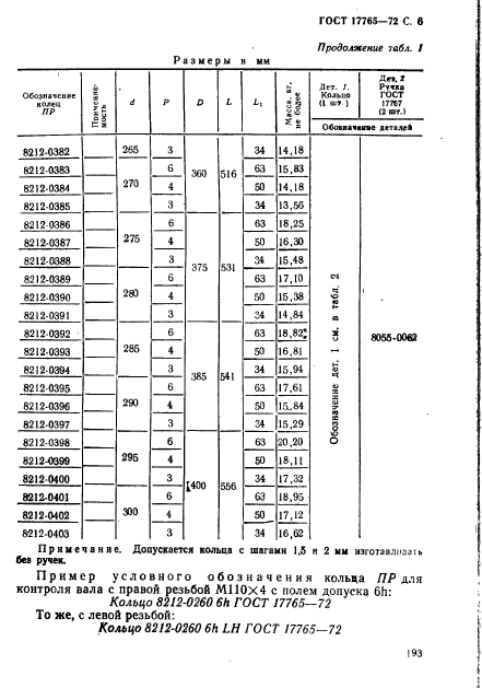 ГОСТ 17765-72,  6.